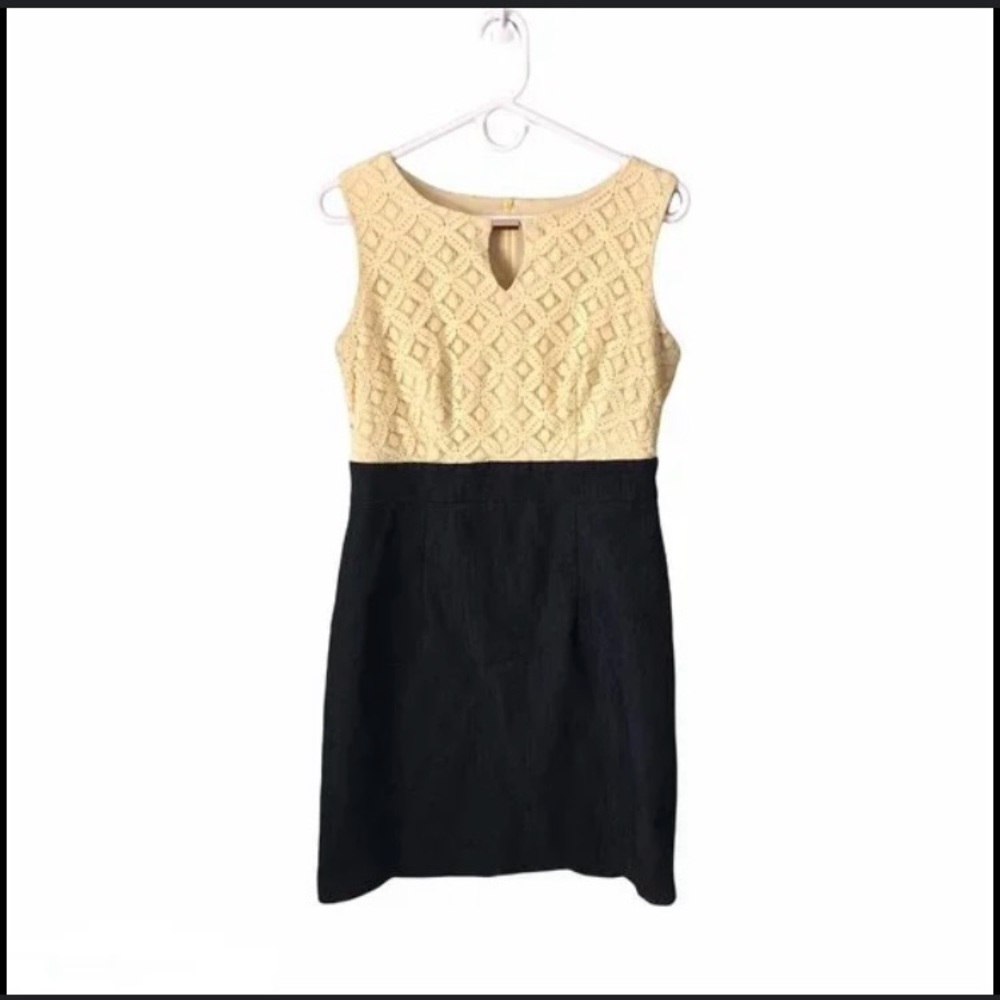 Alyx yellow lace top with denim bottom Mini Dress for Cocktail